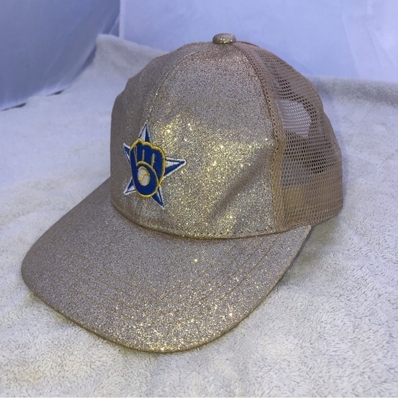 CC Exclusives - MLB Milwaukee Brewer Sparkly Woman\'s Baseball Cap main image 11